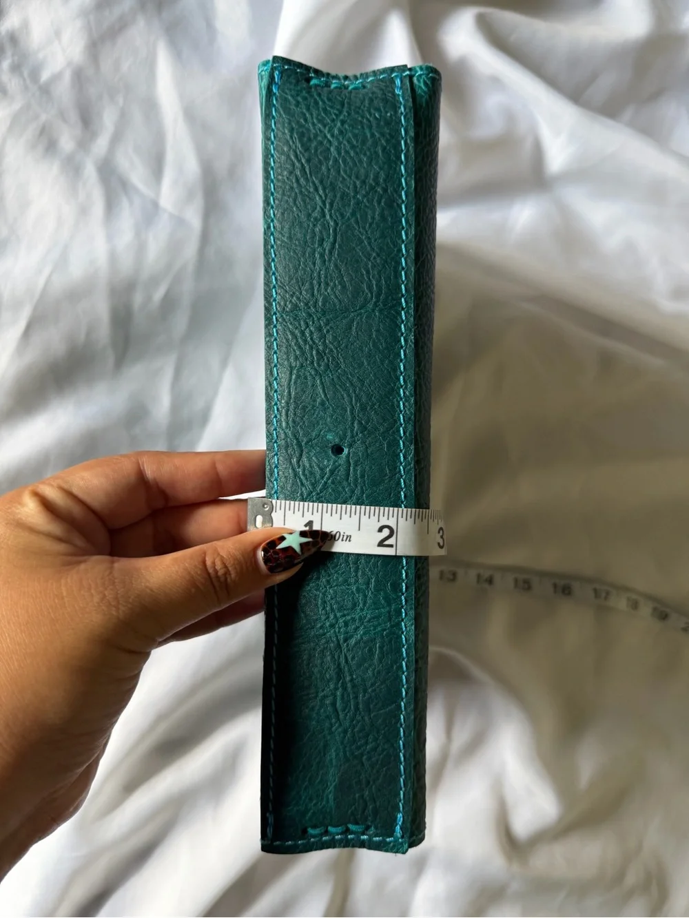 Leather Imagined composition traveler’s notebook in cerulean leather
